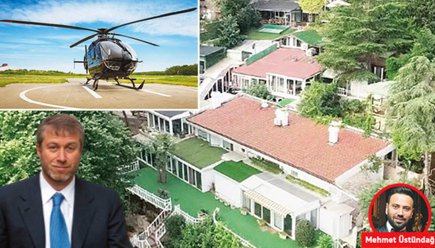 Evi aldı sıra helikopter pistinde