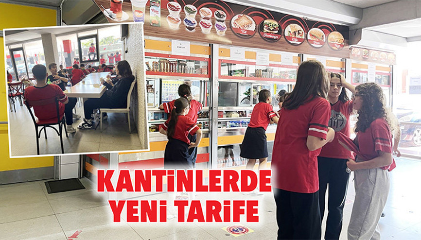Kantinlerde yeni tarife