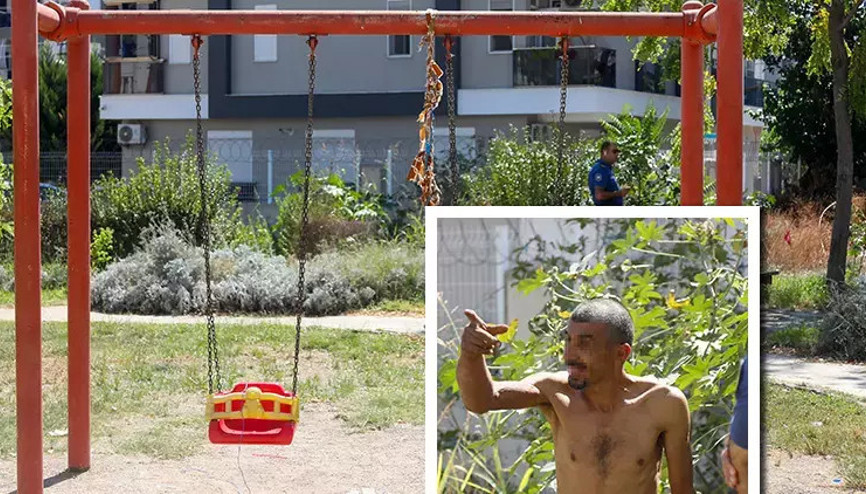 Temizlik görevlisi Git buradan deyince kendini salıncağa bağladı