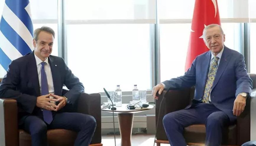 Cumhurbaşkanı Erdoğan, Yunanistan Başbakanı Miçotakis ile bir araya geldi