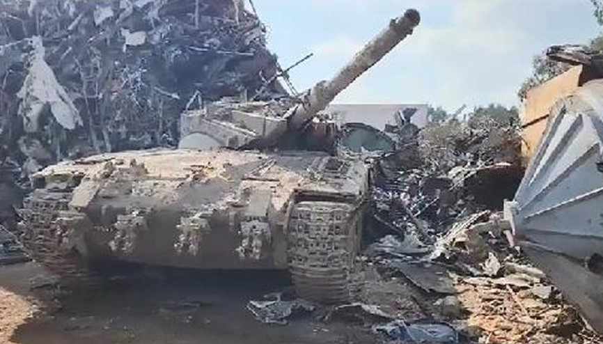 İsrail ordusundan çalınan tank, hurdalıkta bulundu