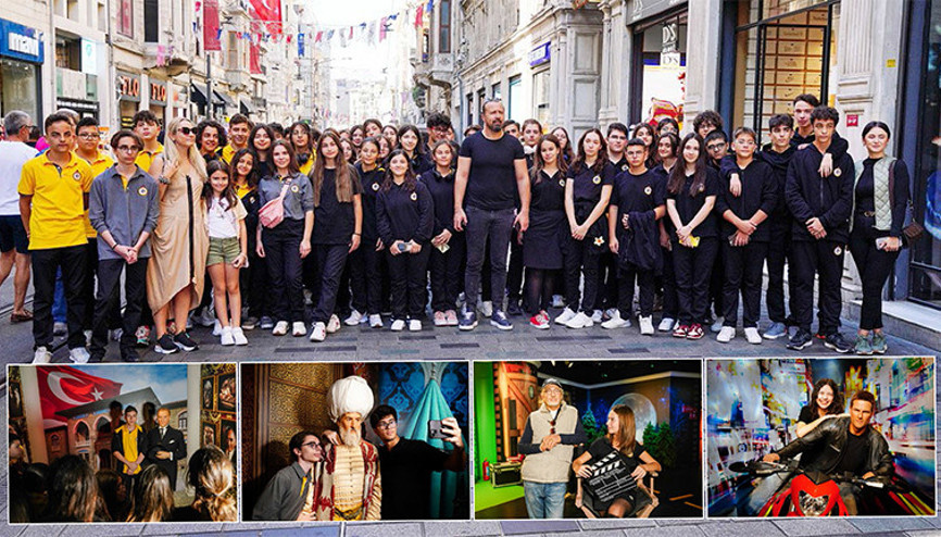 Demirören Medya Lisesi öğrencileri Madame Tussauds Müzesi’ni ziyaret etti