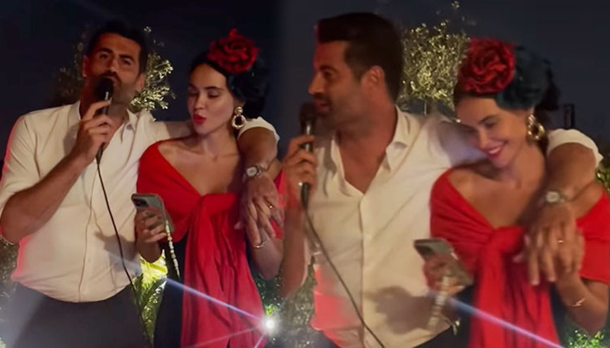 Volkan Demirel ve Zeynep Sever Demirel birlikte şarkı söyledi