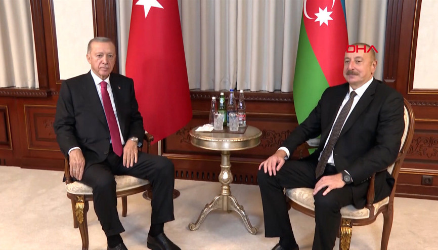 Cumhurbaşkanı Erdoğan, Aliyev ile görüştü
