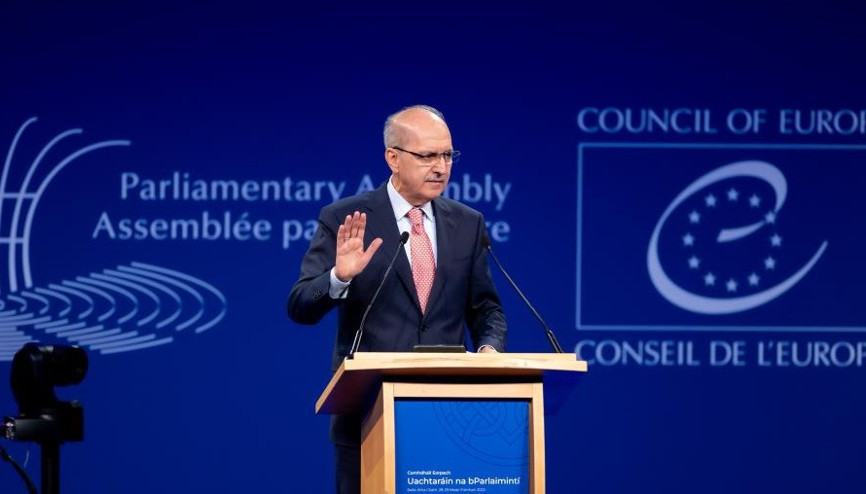 TBMM Başkanı Numan Kurtulmuş, Avrupa Parlamento Başkanları Konferansında konuştu