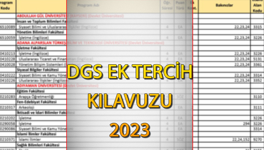 DGS EK TERCİHLER NE ZAMAN 2023 ÖSYM DGS ek tercih nasıl ve nereden yapılır İşte Dikey Geçiş Sınavı DGS ek tercih kılavuzu 2023
