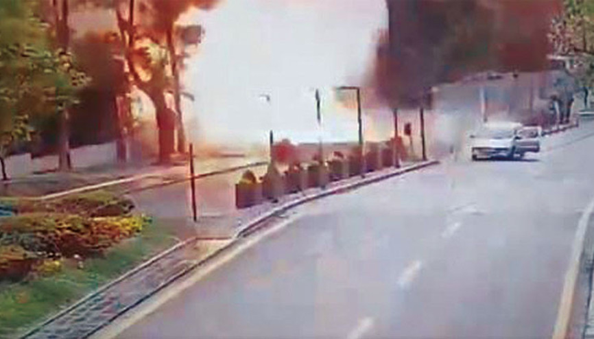 İşte alçak saldırı anı İçişleri’ne roketatarlı saldırı girişimi