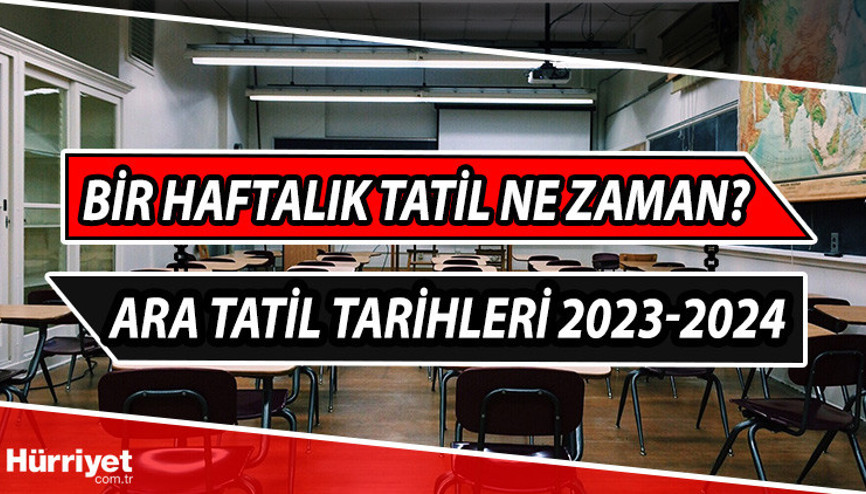 MEB ara tatil tarihleri 2023-2024  || 1 haftalık tatil 2023 ne zaman İşte kasım ara tatili başlangıç tarihi...