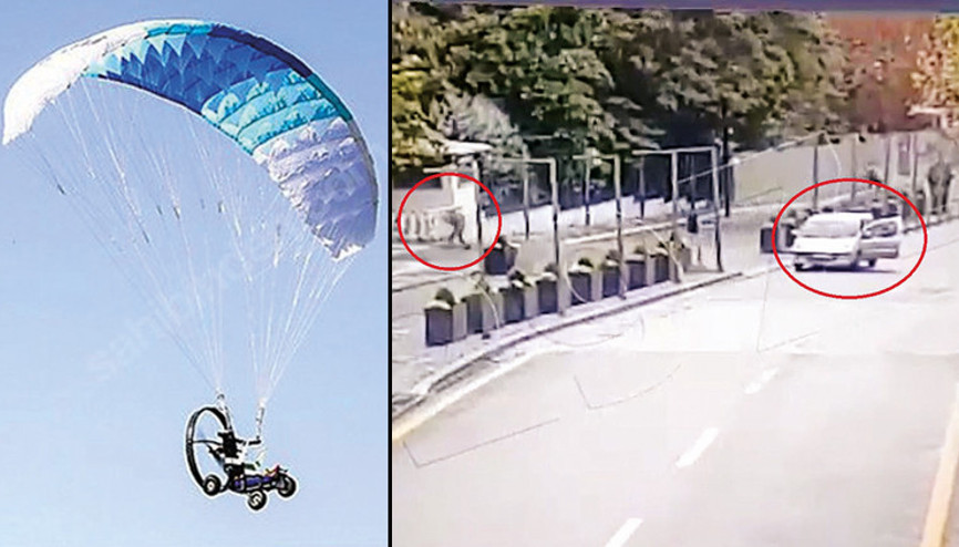 Paramotorla mı sınırı geçtiler