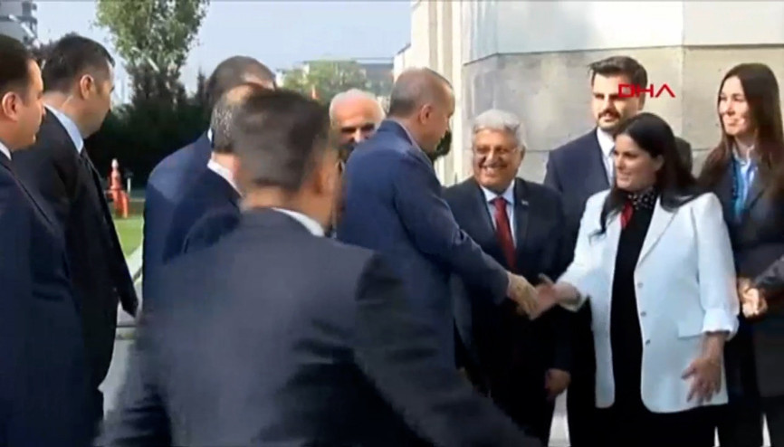 Cumhurbaşkanı Erdoğan, AK Parti Genel Merkezinde