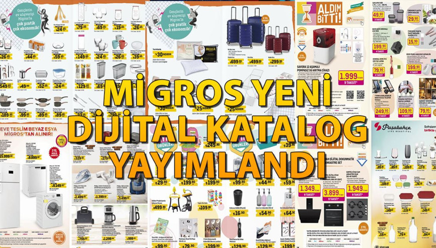 Migros 5-11 Ekim dijital katalog yayımlandı Migros’ta teknoloji ürünleri, beyaz eşya ve elektronik ev aletleri satışa çıkıyor