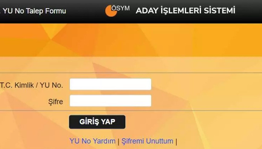 DUS 2. dönem sınav giriş belgesi yayınlandı Sınava giriş yerleri ÖSYM AİS ekranında...