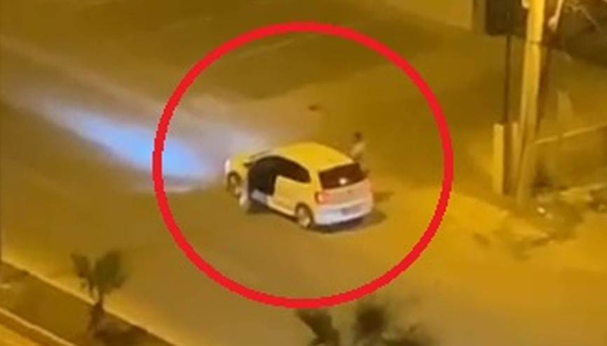 Polis ekiplerini harekete geçiren olay Kadını zorla otomobile bindirdi... Her yerde aranıyorlar
