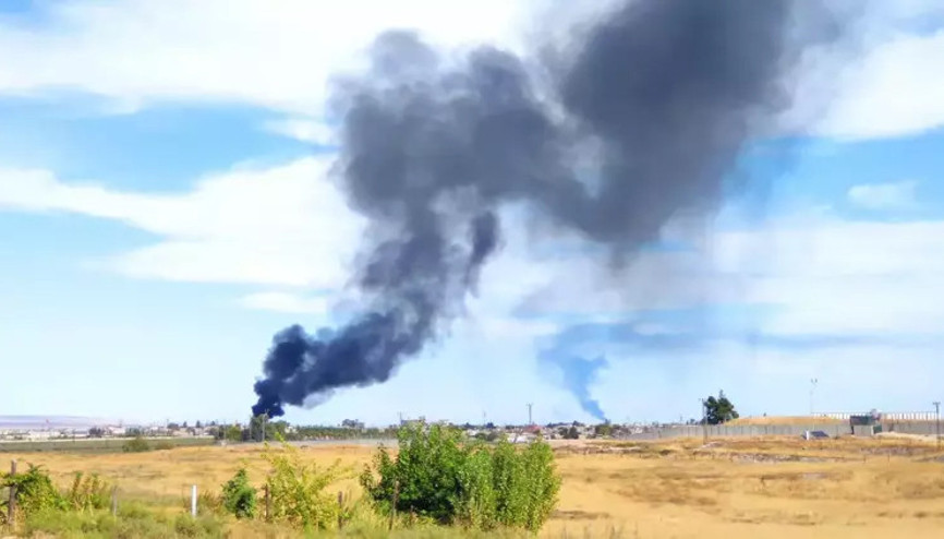 Terör örgütü PKK/YPGnin kontrolündeki Kamışlı’da patlama