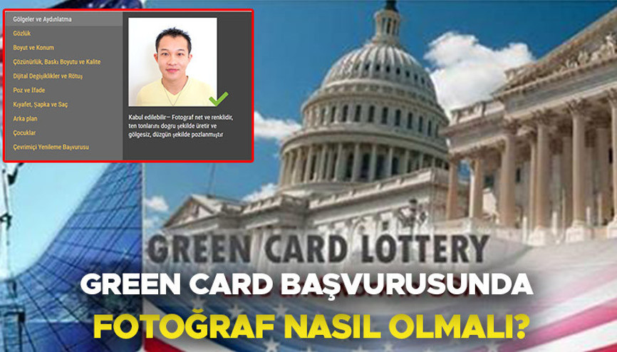Green Card fotoğrafı nasıl olmalı, resim ölçüsü ne kadar Green Card (ABD Yeşil Kart) fotoğrafı örnek şablonları İşte Green Card (ABD Yeşil Kart) son başvuru tarihi ve yaş şartı bilgisi...