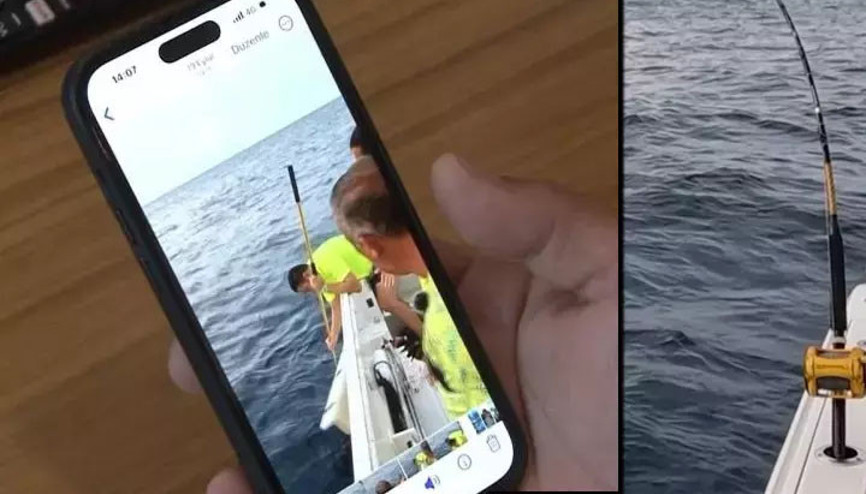 İğneye takılan orkinos 100 bin liralık oltayı da alıp götürdü