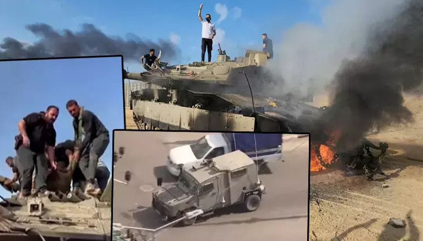 El Kassam Tugayları, İsrail askerlerini esir alıp tankları ele geçirdi