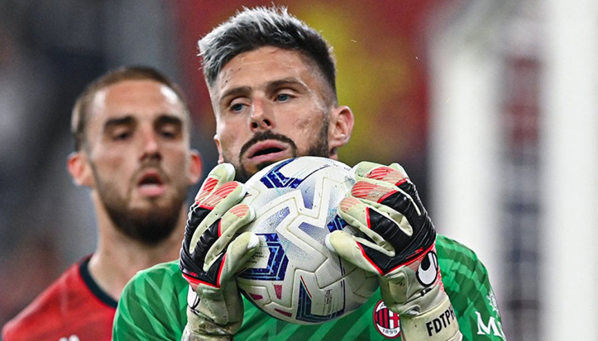 Milan, Giroudnun kaleci olduğu maçı kazandı