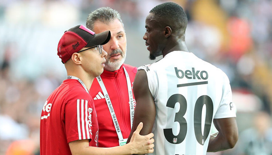 Beşiktaşta çifte sakatlık Eric Bailly ve Salih Uçan maça devam edemedi