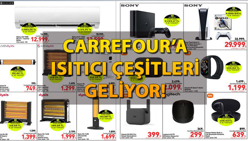 CarrefourSA 12-18 Ekim İndirimli Ürünler listesi 2023: Isıtıcı Airfryer, Robot süpürge ve oyun konsolu satışa çıkıyor