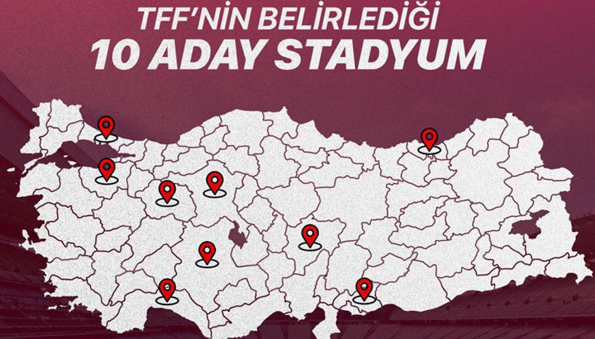 EURO 2032 için Türkiye ve İtalyanın belirlediği 10ar stat belli oldu