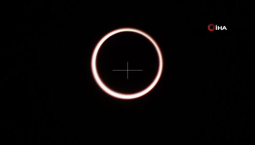 Halkalı Güneş tutulması Meksikada gözlemlendi