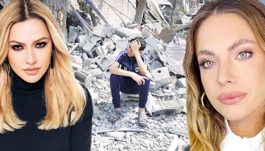 Hadise, Eda Ece, Yasemin Sakallıoğlu... Ünlü isimlerden savaşa tepki