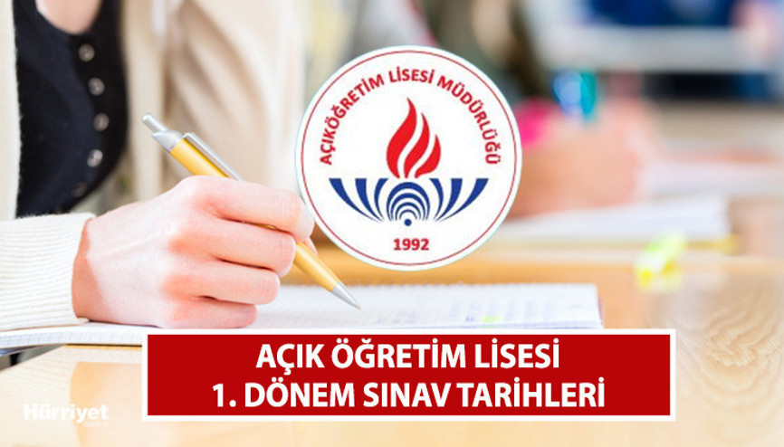 MEB TAKVİMİ DUYURDU AÖL 1. dönem sınavları ne zaman Açık öğretim lisesi sınavları bu yıl yüz yüze mi olacak MEB TAKVİMİ DUYURDU AÖL 1. dönem sınavları ne zaman Açık öğretim lisesi sınavları bu yıl yüz yüze mi olacak