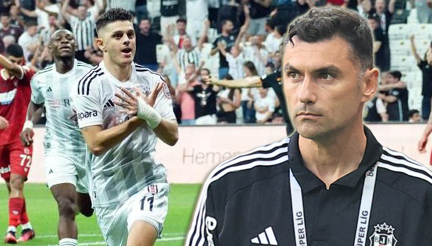 Beşiktaş’ta Burak Yılmaz’dan Milot Rashica’ya Galatasaray derbisinde özel görev