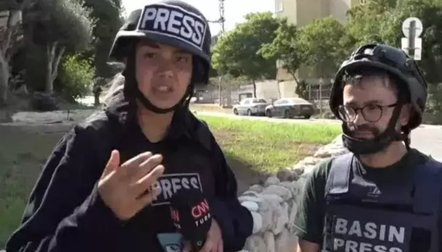 Türk gazetecilerin bulunduğu bölgeyi hedef aldılar Adem Metan o anları anlattı