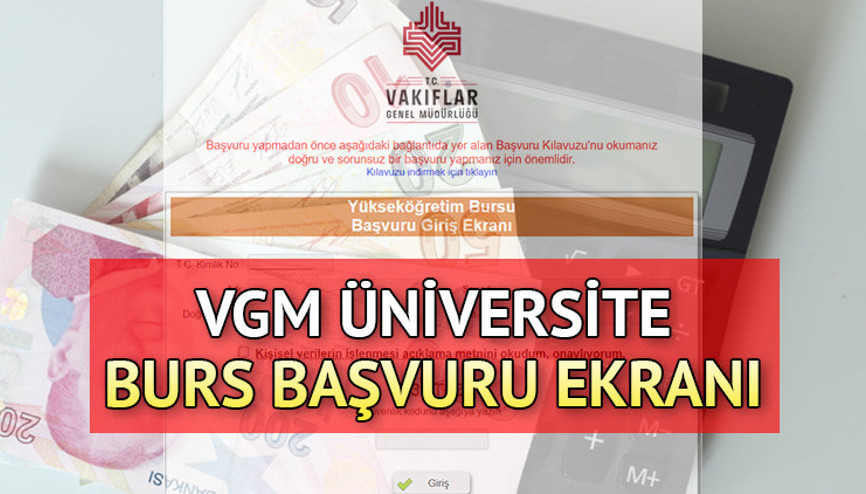 VGM YÜKSEKÖĞRETİM BURS BAŞVURULARI 2023-2024: Vakıflar Genel Müdürlüğü (VGM) burs başvurusu nasıl ve nereden yapılır 8 ay boyunca burs desteği sağlanacak İşte başvuru takvimi
