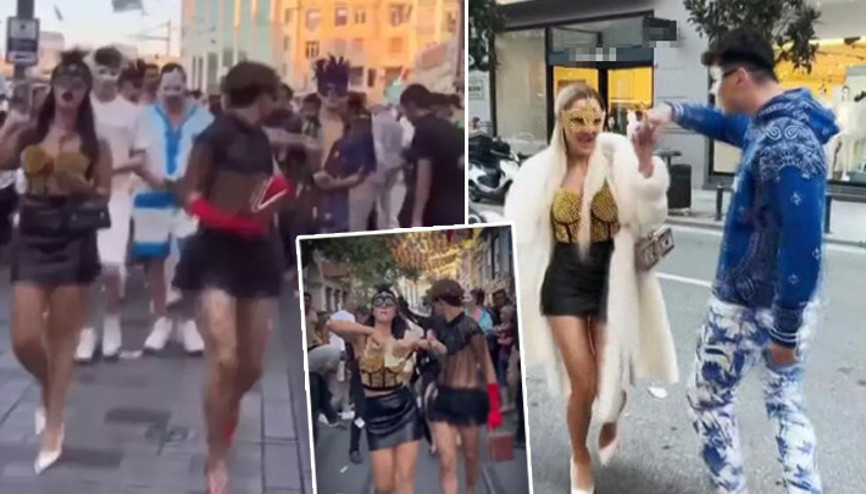 Yüzü maskeli kişiler İstiklal Caddesinde sahte dolar saçmıştı Şüphelilerden sosyal deney sandık savunması Yüzü maskeli kişiler İstiklal Caddesinde sahte dolar saçmıştı Şüphelilerden sosyal deney sandık savunması