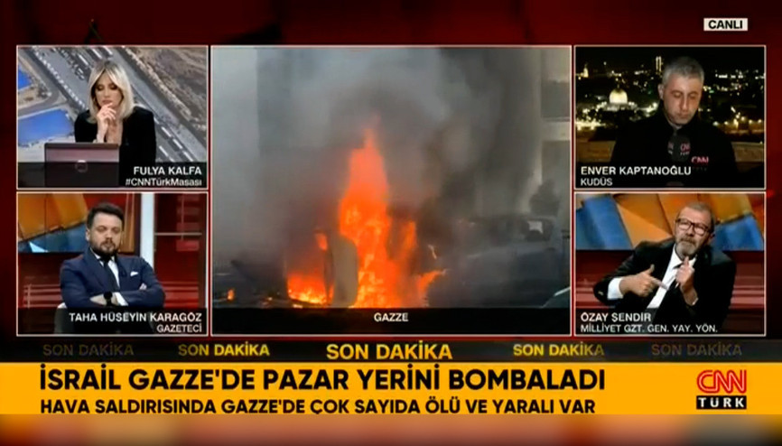 İsrail Gazzede pazar yerini bombaladı