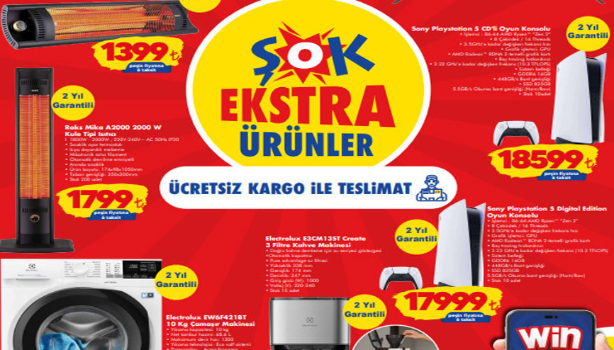 ŞOK 25-31 Ekim Aktüel Ürünler Kataloğu | ŞOK’a 17.999 TL’den Playstation 5 geliyor