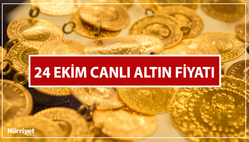 Gram altın, çeyrek altın, yarım ve tam altın fiyatları (Canlı altın fiyatları) | Bugün altın ne kadar İşte, 24 Ekim salı güncel fiyatlar