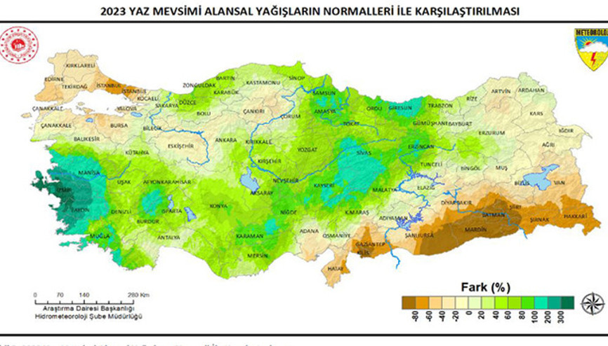 Meteoroloji Yaz mevsimi yağışları verilerini açıkladı İstanbulda yüzde 60 azaldı