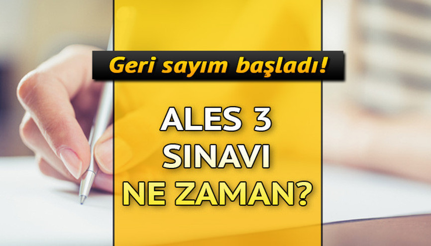 ALES sınavı ne zaman Zaman yaklaşıyor.. ALES/3 sınav ve sonuç tarihi bilgisi