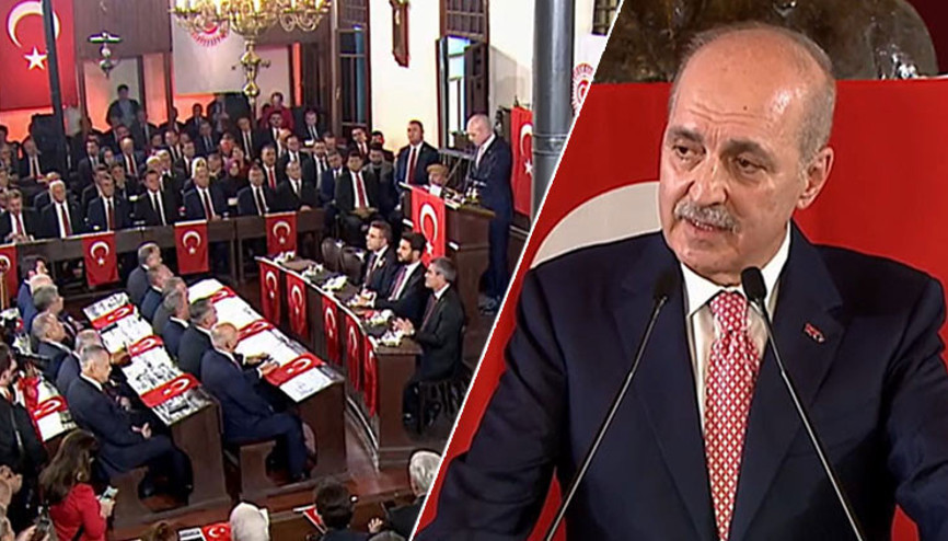 TBMM Başkanı Kurtulmuş, 1. Mecliste konuştu: Milletimizin öncülüğünde yeni bir dünya kurulacak