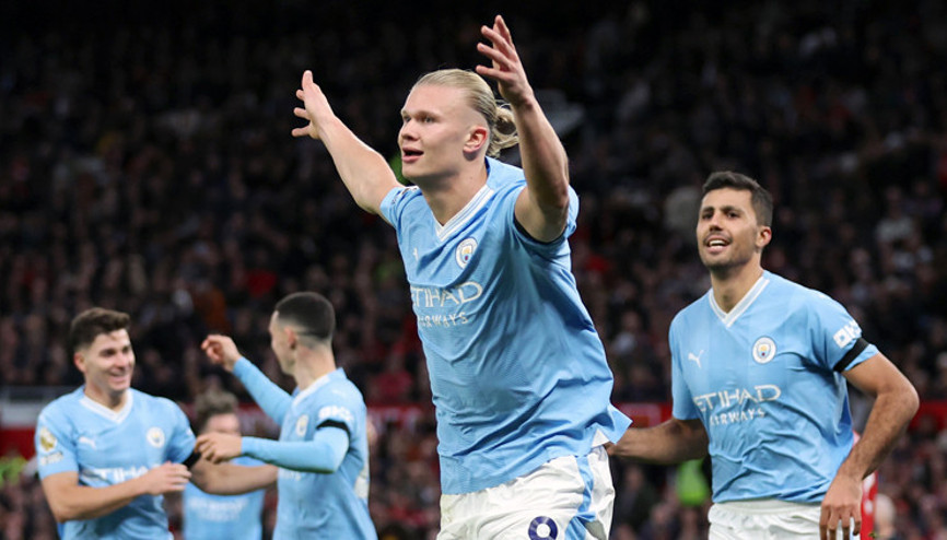 Manchester derbisinde Erling Haaland şov