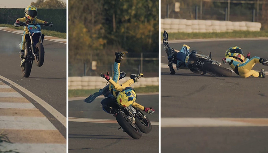 Kenan Sofuoğlunun oğlu Zayn bu kez korkuttu