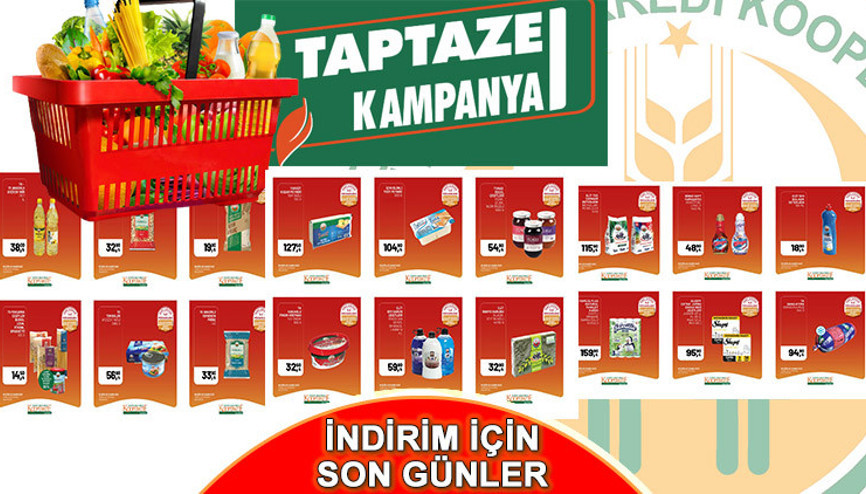 Tarım Kredi Market indirimleri 2 Kasım’da sona eriyor… Yağ çeşitleri, şarküteri malzemeleri, sıvı deterjan, tuvalet kağıdı ve bakliyat ürünleri (Tarım Kredi Kooperatif Market 2 Kasım indirim listesi)