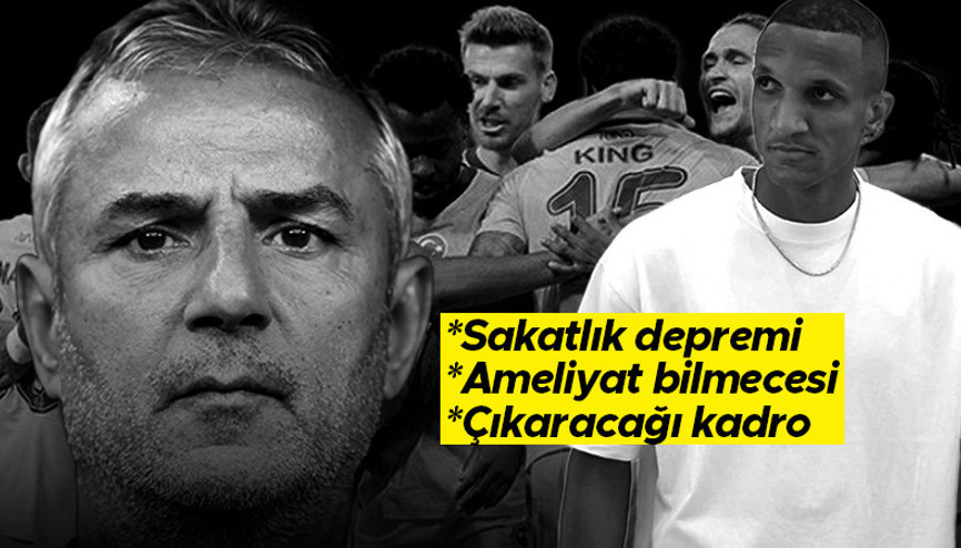 Fenerbahçede Trabzonspor maçı öncesi İsmail Kartaldan flaş kadro ve transfer kararı