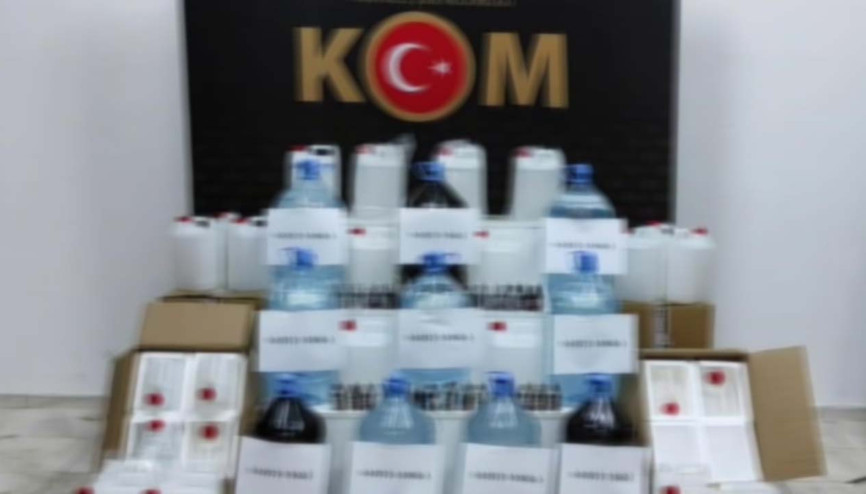 Manisa’da sahte içki operasyonu Manisa’da sahte içki operasyonu