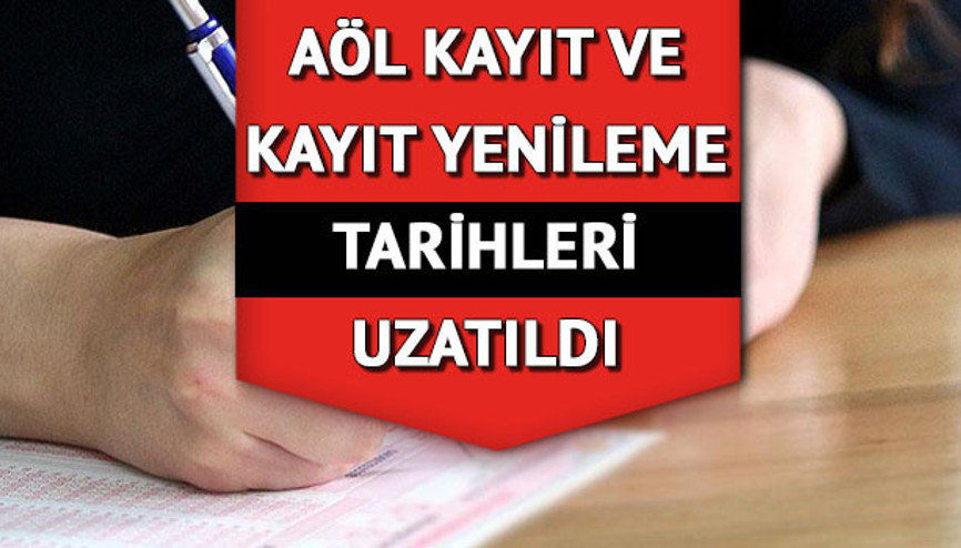 AÖL KAYIT VE KAYIT YENİLEME TARİHİNDE SON GÜN | Açık Öğretim Lisesi (AÖL) kayıtları ne zaman bitecek, nasıl yapılır MEB AÖL 1. Dönem kayıt yenileme duyurusu AÖL KAYIT VE KAYIT YENİLEME TARİHİNDE SON GÜN | Açık Öğretim Lisesi (AÖL) kayıtları ne zaman bitecek, nasıl yapılır MEB AÖL 1. Dönem kayıt yenileme duyurusu
