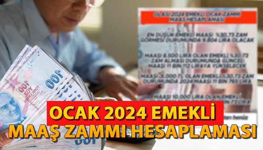 EMEKLİ ZAMMI OCAK 2024 SON DAKİKA GELİŞMELERİ: SSK, Bağ-Kur ve memur emeklilerine yüzde kaç zam yapılacak En düşük emekli aylığı 7.500 TL kaç lira zamlanacak EMEKLİ ZAMMI OCAK 2024 SON DAKİKA GELİŞMELERİ: SSK, Bağ-Kur ve memur emeklilerine yüzde kaç zam yapılacak En düşük emekli aylığı 7.500 TL kaç lira zamlanacak