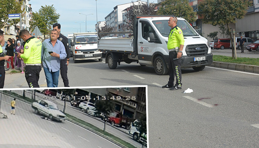 Orduda feci kaza kamerada... Metrelerce sürüklendi