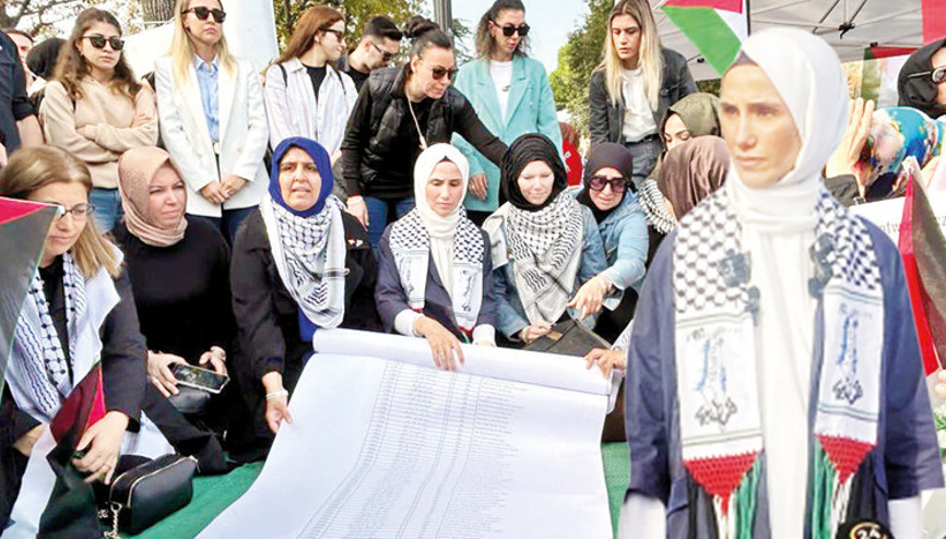 Kadınlardan Gazze nöbeti