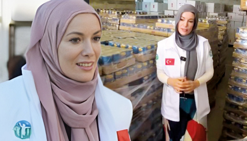 Gamze Özçelik, Filistinli ve Lübnanlılara yardım götürdü