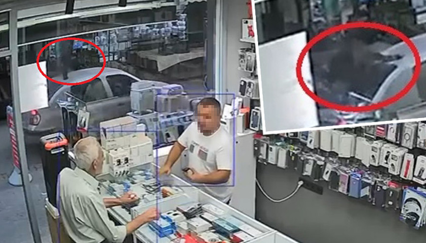 Mersinde şaşkına çeviren olay Seyir halindeki otomobilin üzerine damdan keçi düştü