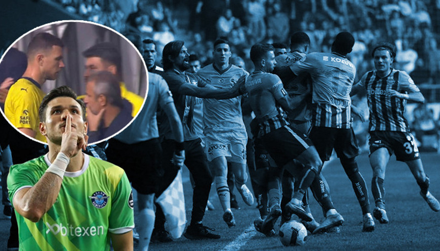 Adana Demirspor - Fenerbahçe maçına Ertaç Özbir ve gerginlik damgası Edin Dzekonun görüntüsü dikkat çekti... Adana Demirspor - Fenerbahçe maçına Ertaç Özbir ve gerginlik damgası Edin Dzekonun görüntüsü dikkat çekti...